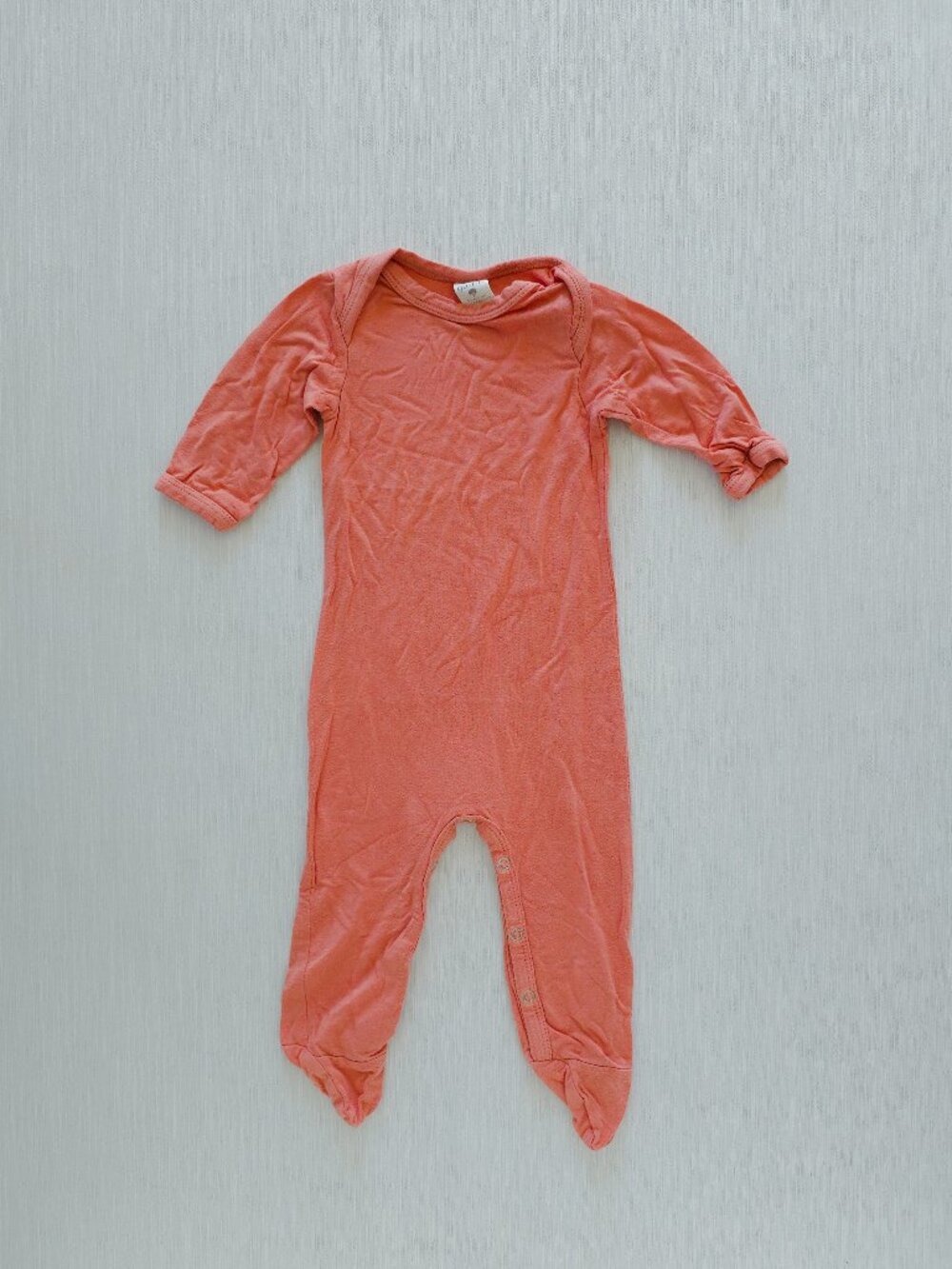 Kate Quinn Footie Snap Bottom Lapneck 0-3 Months Rosey Clay